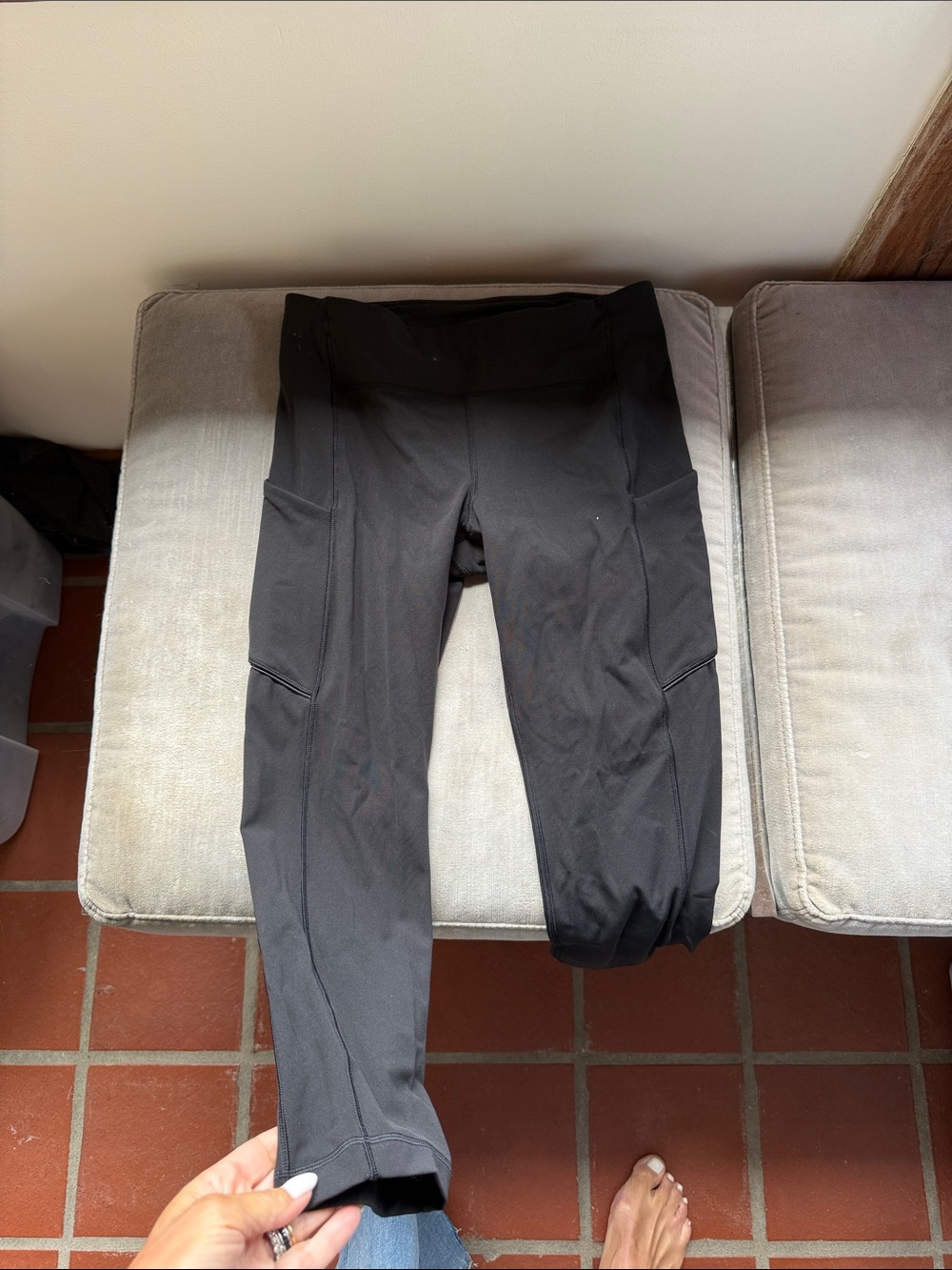 lululemon athletica Black Leggings with Side Pockets